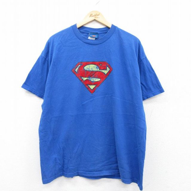 00s 半袖Tシャツ DCコミックス ブルー XL | 古着