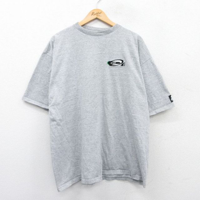 XL★古着 半袖 スターター STARTER ビンテージ Tシャツ メンズ 90年代 90s ゴルフ 大きいサイズ クルーネック USA製 グレー 霜降り 25may24 中古