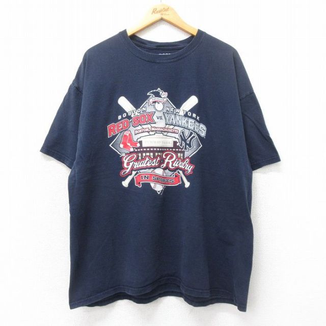 00s 半袖Tシャツ ボストンレッドソックス ネイビー XL | 古着