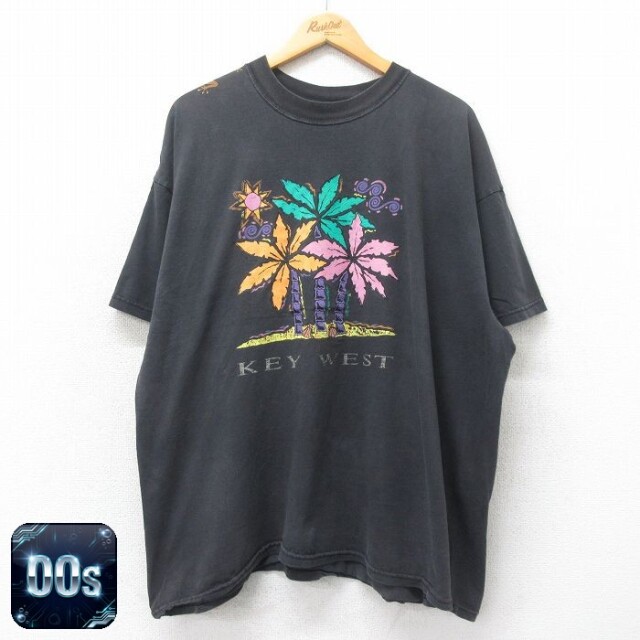 【50%OFF】00s 半袖Tシャツ キーウエスト ブラック XL | 古着