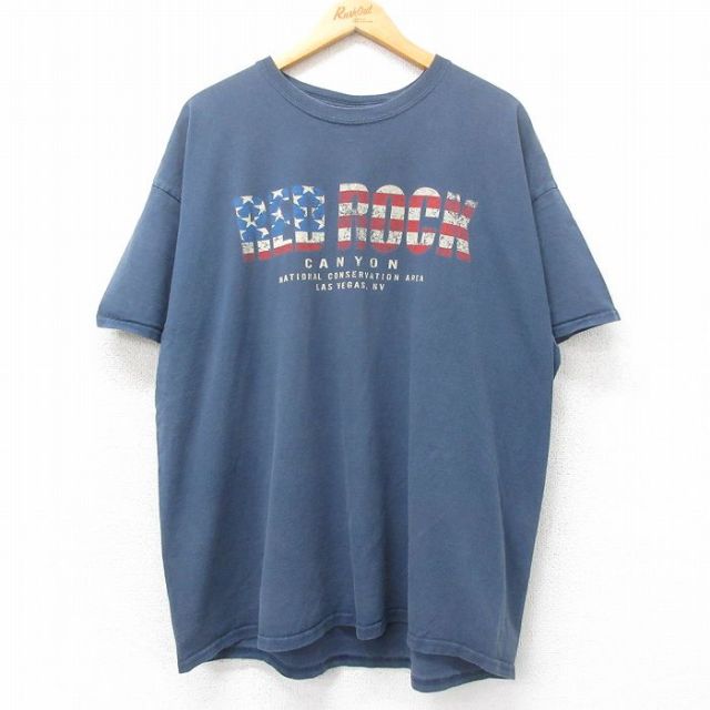 00s 半袖Tシャツ RED ROCK ネイビー XL | 古着
