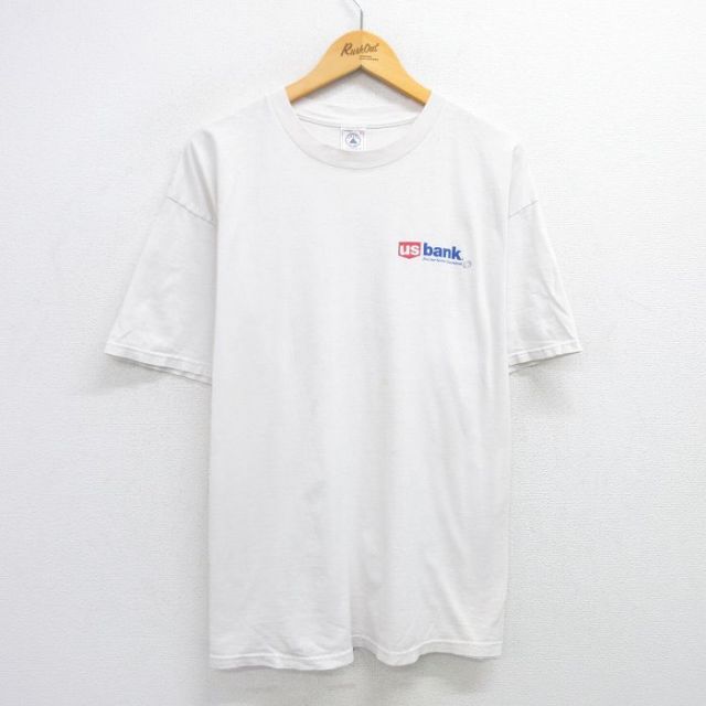 90s 半袖Tシャツ usバンク ホワイト XL | 古着