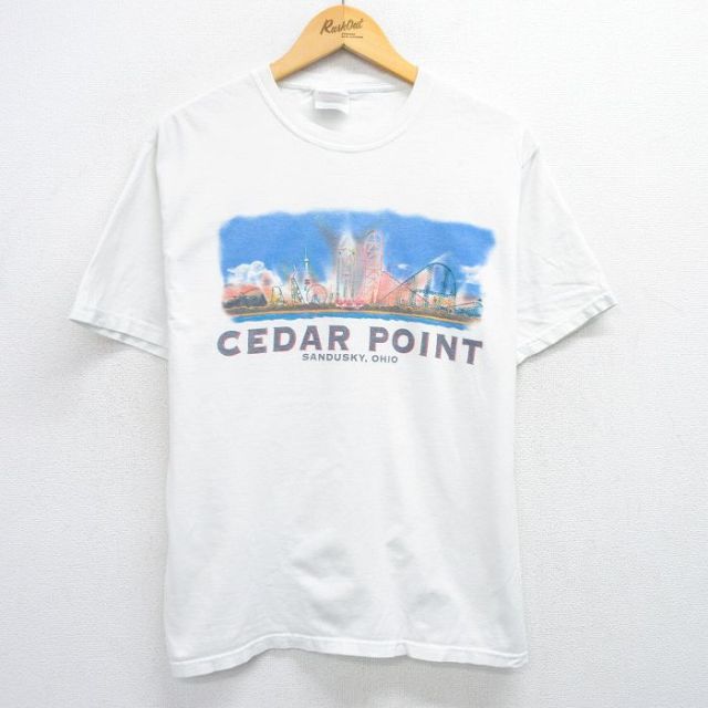ヘインズ 00s 半袖Tシャツ シダーポイント ホワイト M | 古着