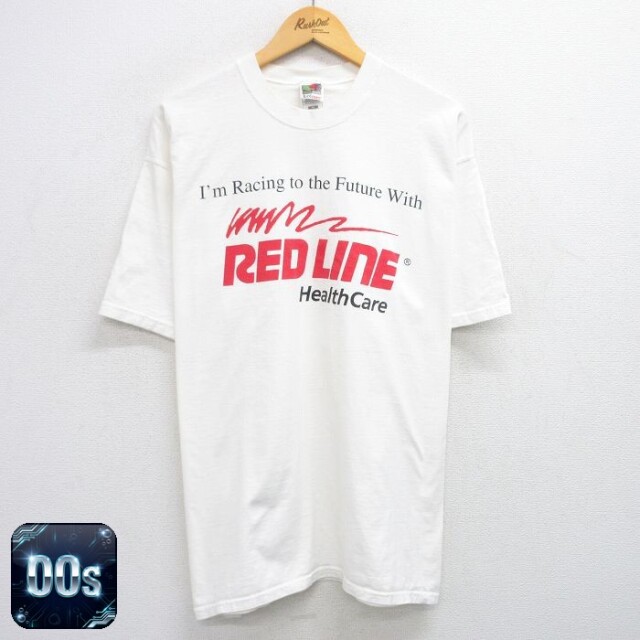 【50%OFF】フルーツオブザルーム 00s 半袖Tシャツ REDLINE ホワイト XL | 古着