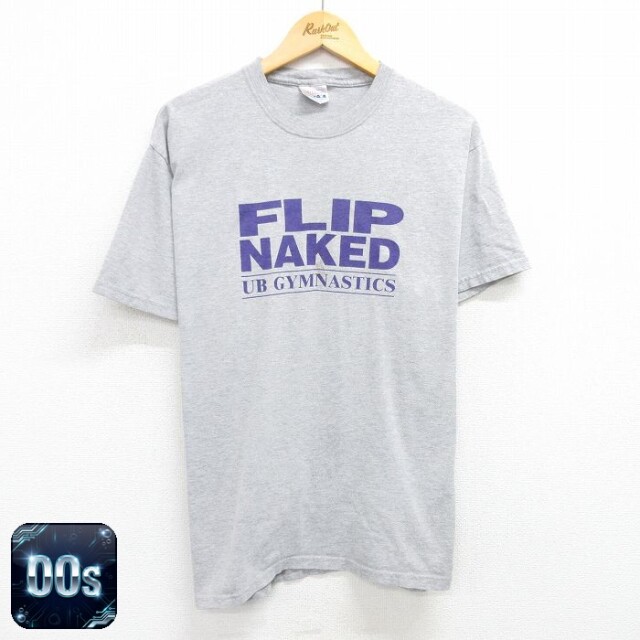 【50%OFF】ヘインズ 00s 半袖Tシャツ FLIP NAKED グレー L | 古着