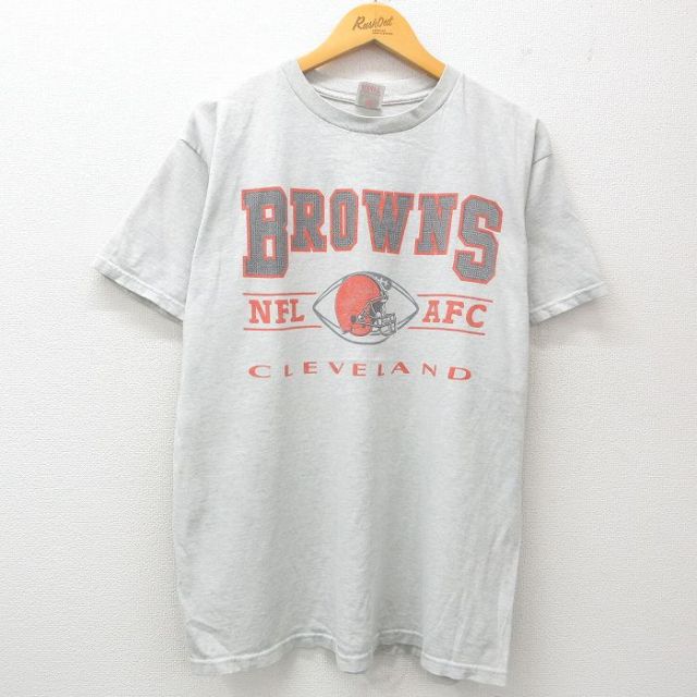 フルーツオブザルーム 00s 半袖Tシャツ クリーブランドブラウンズ グレー XL | 古着
