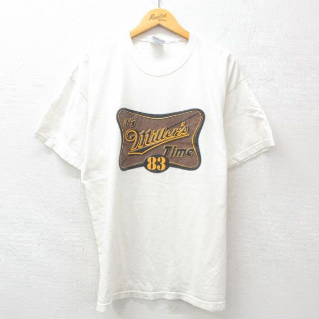 ヘインズ 00s 半袖Tシャツ millers ホワイト XL | 古着
