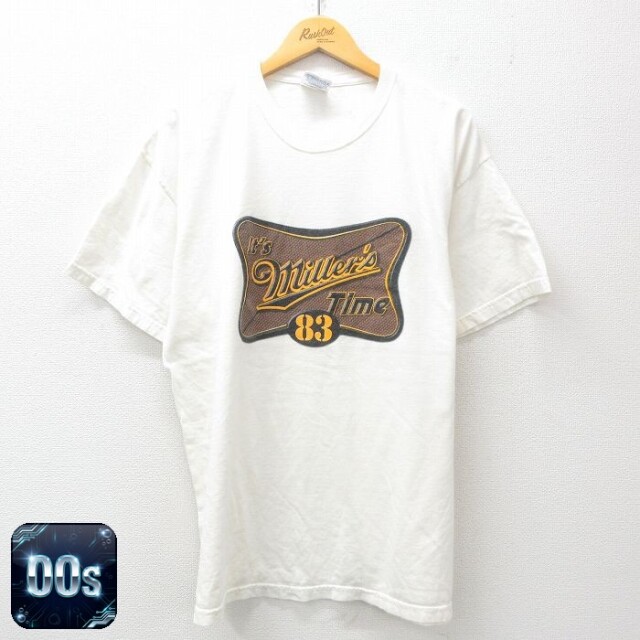 【50%OFF】ヘインズ 00s 半袖Tシャツ millers ホワイト XL | 古着