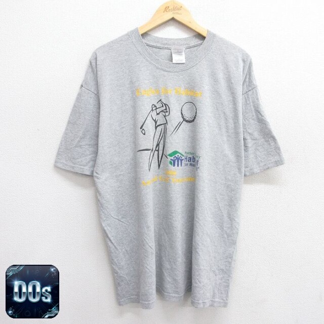 【50%OFF】00s 半袖Tシャツ ゴルフ グレー XL | 古着