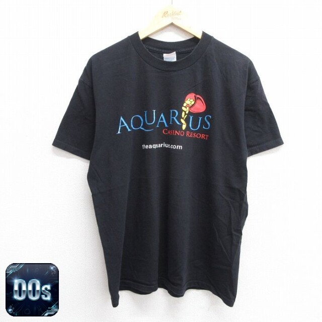 【50%OFF】00s 半袖Tシャツ AQUARUS ブラック L | 古着