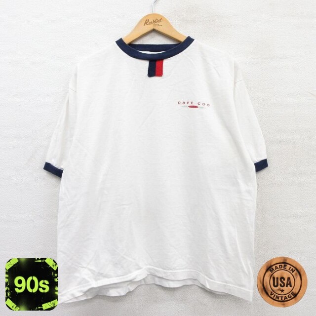 【50%OFF】90s 半袖Tシャツ ケープコッド ホワイト XL | 古着