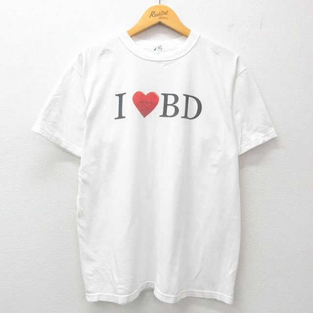 00s 半袖Tシャツ ハート ホワイト L | 古着