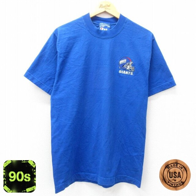 【50%OFF】90s 半袖Tシャツ ニューヨークジャイアンツ ブルー M | 古着