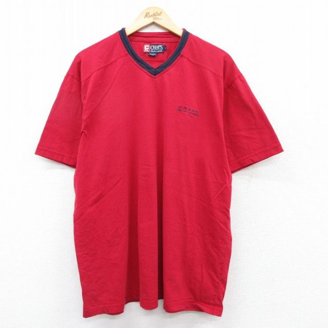 【50%OFF】ラルフローレン 90s 半袖Tシャツ ワンポイントロゴ レッド XL | 古着