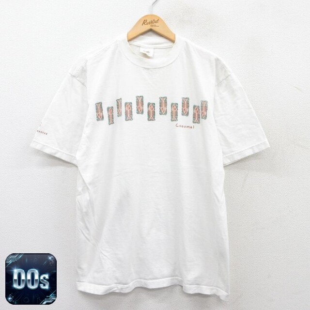【50%OFF】00s 半袖Tシャツ 魚骨 ホワイト XL | 古着