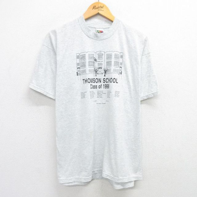 フルーツオブザルーム 90s 半袖Tシャツ トムソンスクール グレー XL | 古着