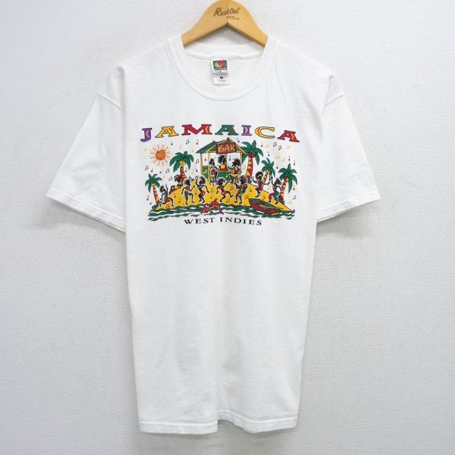 フルーツオブザルーム 00s 半袖Tシャツ ジャマイカ ホワイト XL | 古着