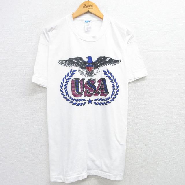 00s 半袖Tシャツ USAロゴ ホワイト XL | 古着