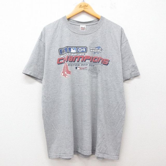 00s 半袖Tシャツ ボストンレッドソックス グレー霜降り XL | 古着