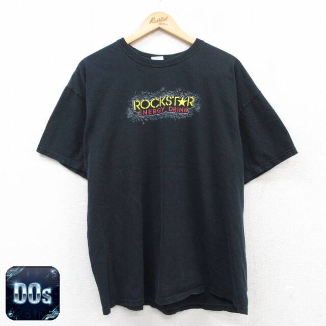 【50%OFF】00s 半袖Tシャツ ロックスター ブラック XL | 古着