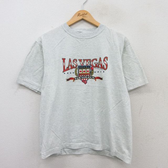 90s 半袖Tシャツ ラスベガス グレー L | 古着