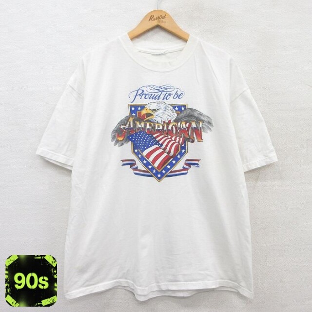【50%OFF】90s 半袖Tシャツ 鳥 ホワイト XL | 古着