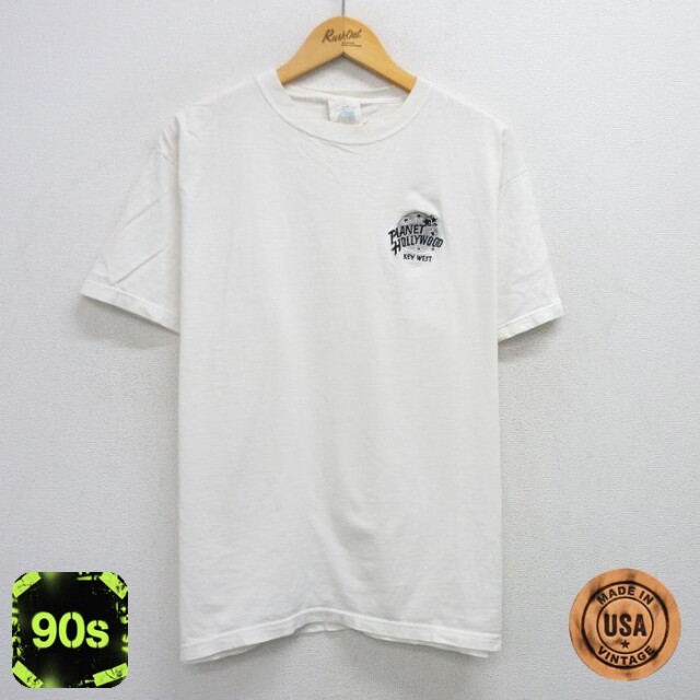 【50%OFF】プラネットハリウッド 90s 半袖Tシャツ キーウエスト ホワイト XL | 古着