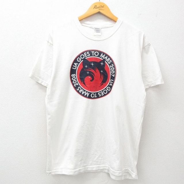 00s 半袖Tシャツ UA GOES TO MARS ホワイト L | 古着