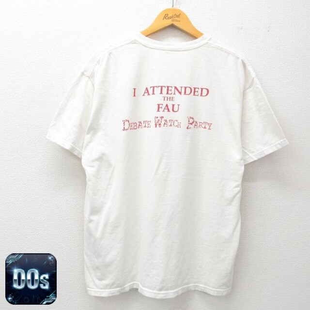 【50%OFF】00s 半袖Tシャツ DEBATE WATCH PARTY ホワイト XL | 古着