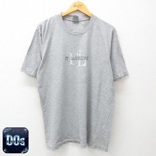 【50%OFF】00s 半袖Tシャツ フォートローダデール グレー霜降り L | 古着