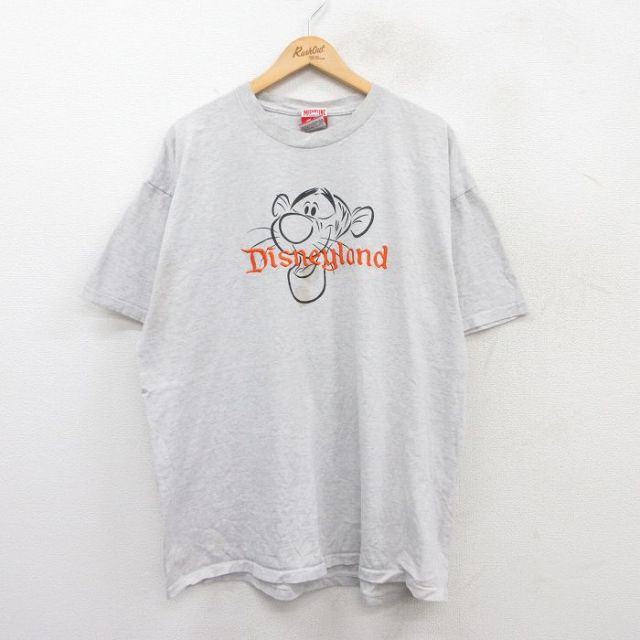 90s 半袖Tシャツ くまのプーさん グレー XL | 古着