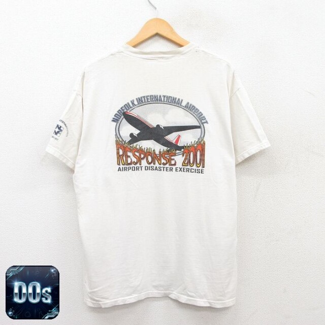 【50%OFF】00s 半袖Tシャツ 飛行機 ホワイト XL | 古着
