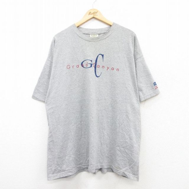90s 半袖Tシャツ グランドキャニオン グレー XL | 古着
