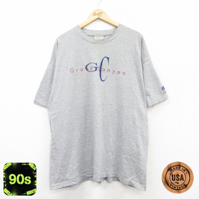 【50%OFF】90s 半袖Tシャツ グランドキャニオン グレー XL | 古着