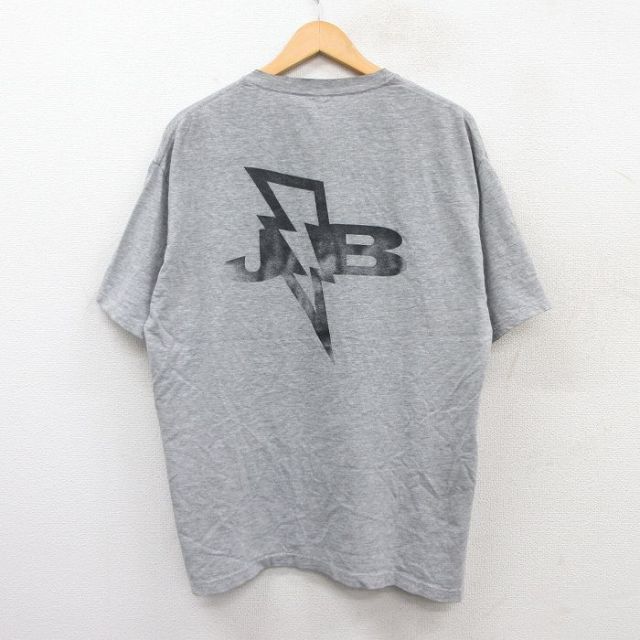 XL★古着 半袖 ビンテージ Tシャツ メンズ 00年代 00s JB 胸ポケット付き クルーネック グレー 霜降り 25jun02 中古