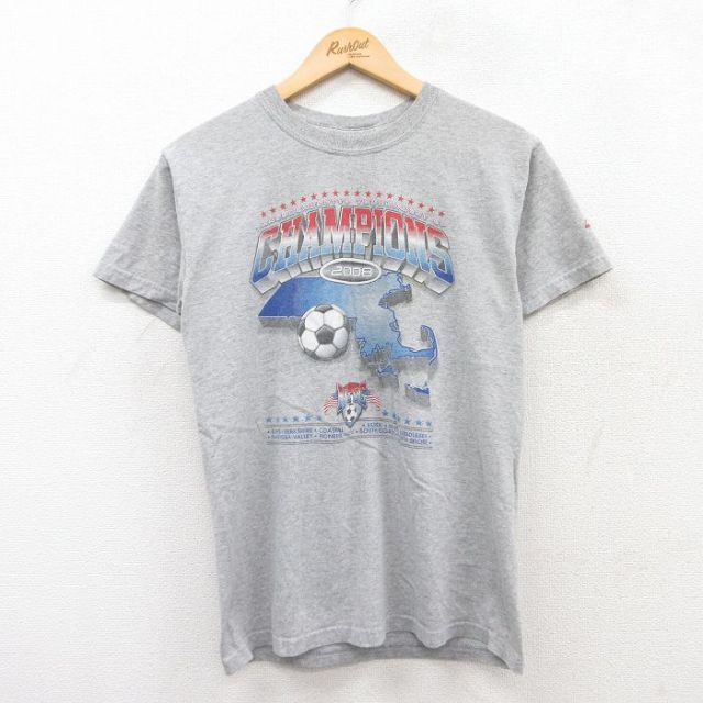 チャンピオンズ 00s 半袖Tシャツ サッカー グレー M | 古着