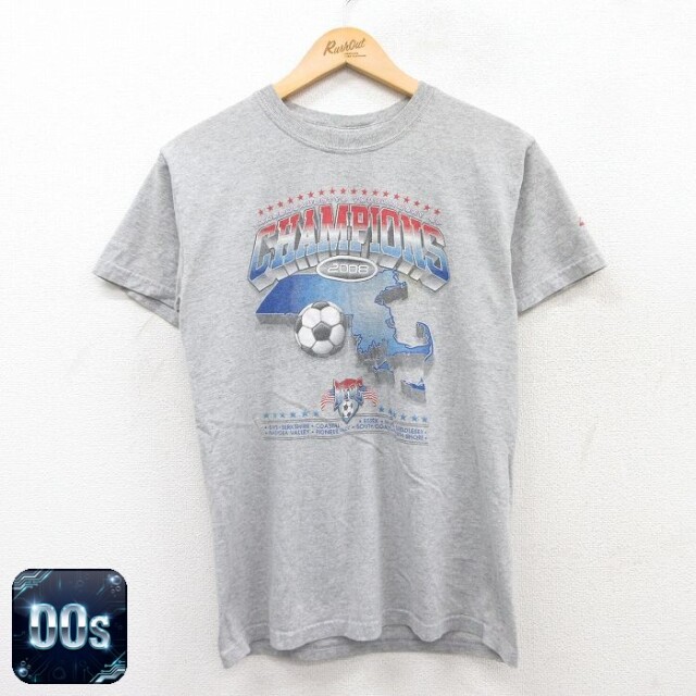 【50%OFF】チャンピオンズ 00s 半袖Tシャツ サッカー グレー M | 古着