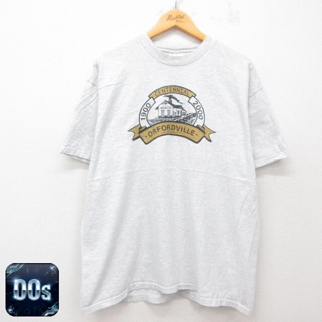 【50%OFF】ヘインズ 00s 半袖Tシャツ オーフィードビル グレー XL | 古着