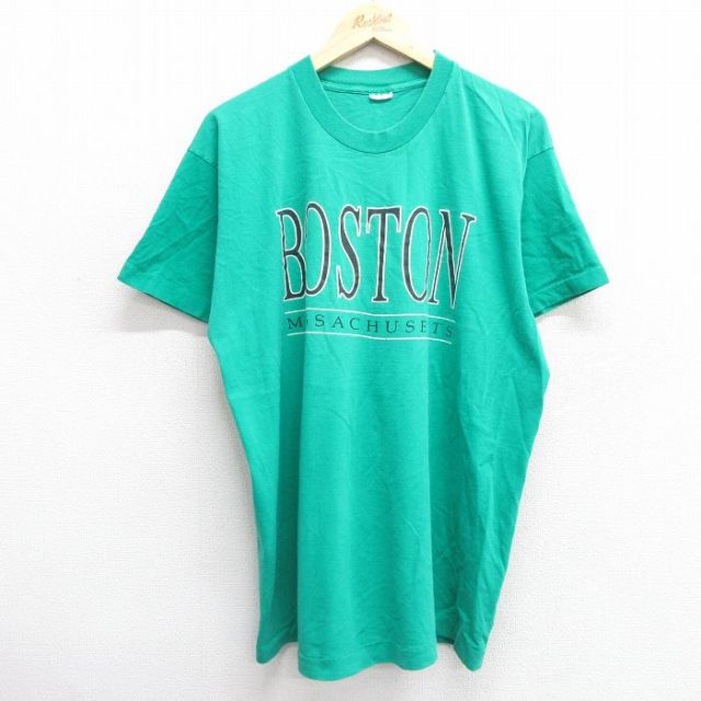 90s 半袖Tシャツ ボストン グリーン XL | 古着