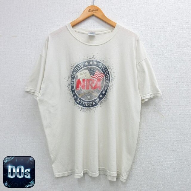 【50%OFF】00s 半袖Tシャツ NRA ホワイト XL | 古着