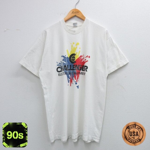 【50%OFF】フルーツオブザルーム 90s 半袖Tシャツ CHALLENGER ホワイト XL | 古着