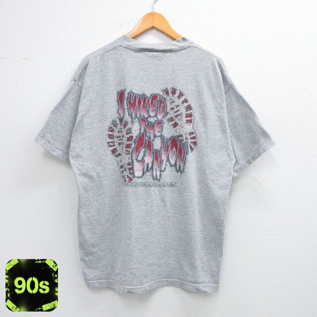 【50%OFF】TULTEX 90s 半袖Tシャツ GRAND CANYON グレー XL | 古着