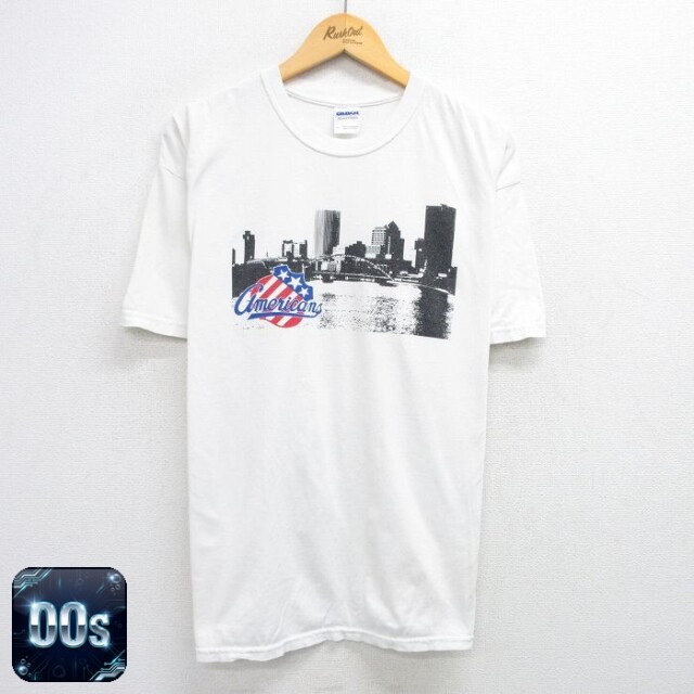 【50%OFF】00s 半袖Tシャツ 企業広告 ホワイト XL | 古着