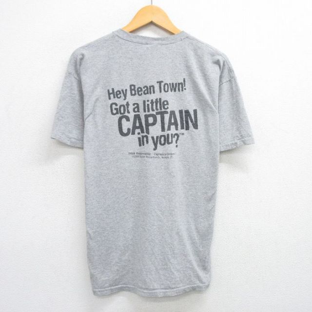 フルーツオブザルーム 00s 半袖Tシャツ CAPTAIN グレー XL | 古着