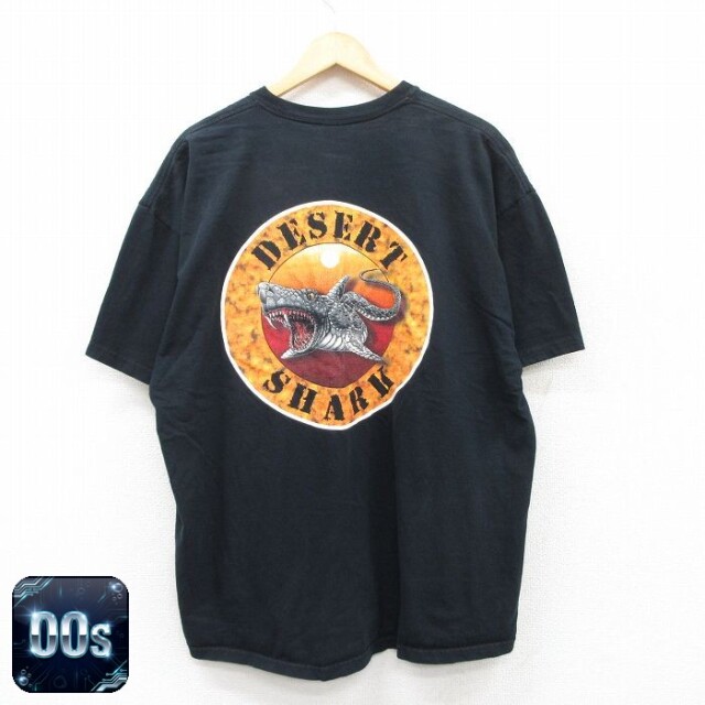 【50%OFF】00s 半袖Tシャツ サメ ブラック XL | 古着
