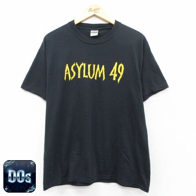 【50%OFF】00s 半袖Tシャツ ASYLUM49 ブラック L | 古着