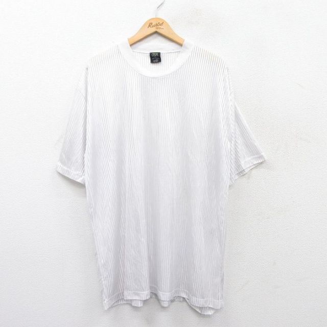 90s 半袖Tシャツ ホワイトストライプ XL | 古着