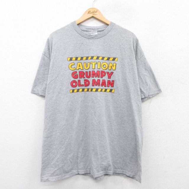 00s 半袖Tシャツ OLDMAN グレー霜降り XL | 古着