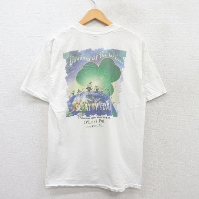 00s 半袖Tシャツ クローバー ホワイト L | 古着