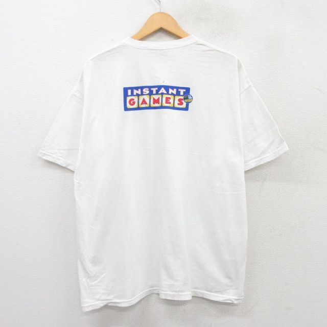 00s 半袖Tシャツ INSTANT GAMES ホワイト XL | 古着
